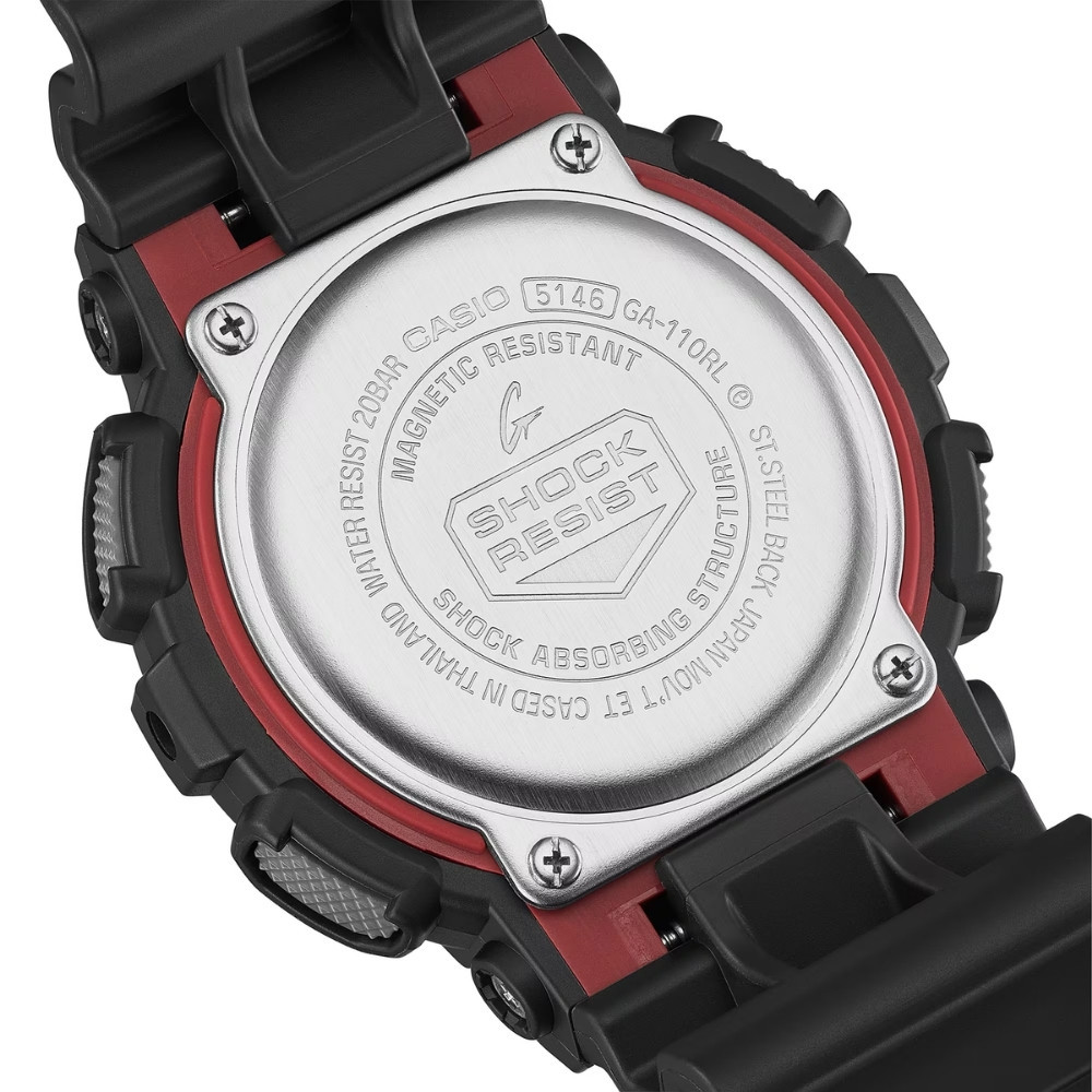 CASIO นาฬิกาข้อมือผู้ชาย G-SHOCK รุ่น GA-110RL-1ADR สายเรซิ่น สีดำ