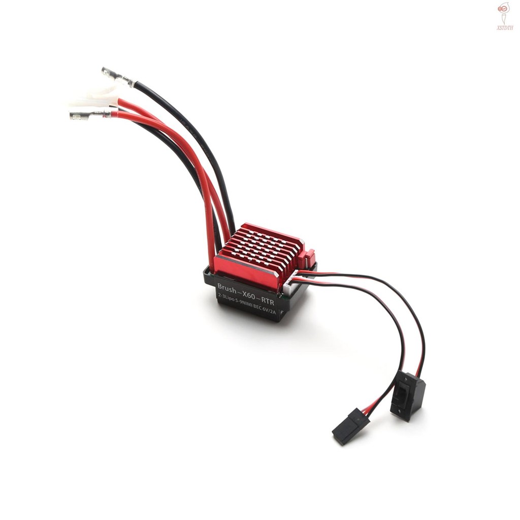 ขายร้อน 60A แปรง ESC Electronic Speed Controller Tamiya ปลั๊ก 6V 2A BEC สําหรับ 1/10 TRX TRX4 TRX6 D