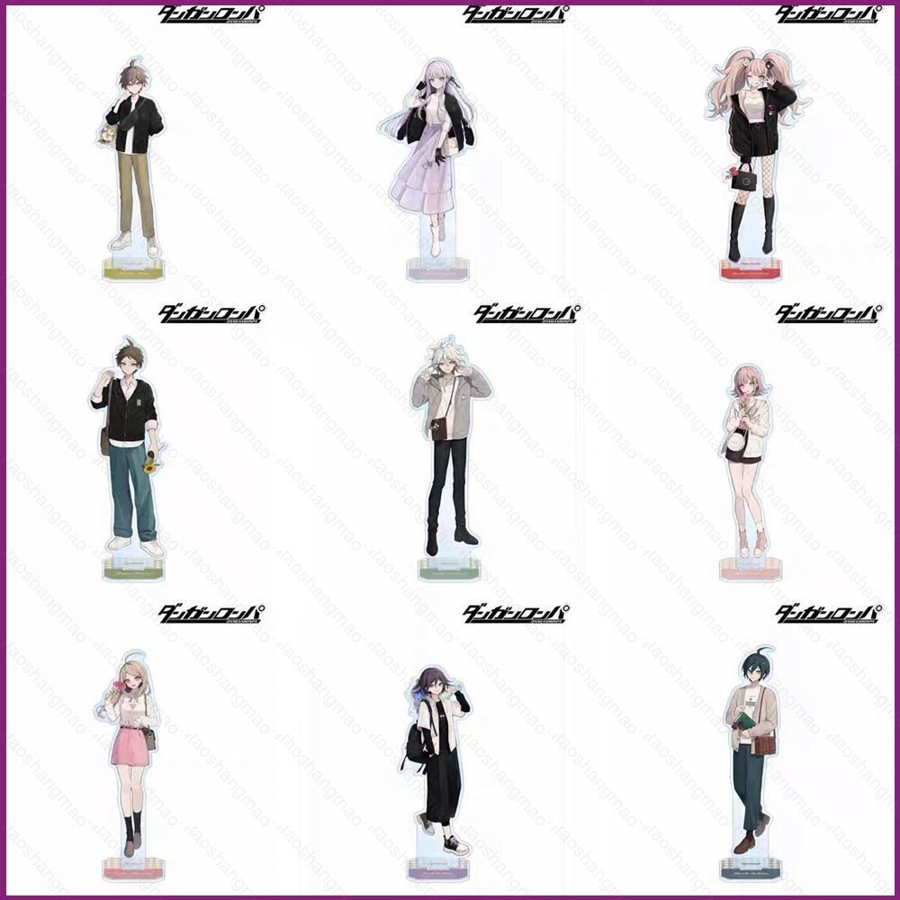 Danganronpa อะคริลิค kechain กระเป๋าจี้ Sign UP อะนิเมะรูปของเล่น Stands ผู้ถือแผ่น