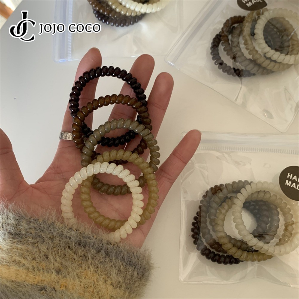 JOJO COCO เครื่องประดับผมแบบห่วงผมสีทึบพื้นฐานระดับไฮเอนด์