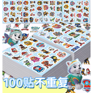 100 ชิ้น อุ้งเท้า ทีมสติกเกอร์การ์ตูนสติกเกอร์กราฟฟิตีเด็กรางวัลสติกเกอร์โน๊ตบุ๊คเครื่องเขียนกล่อง paw patrol