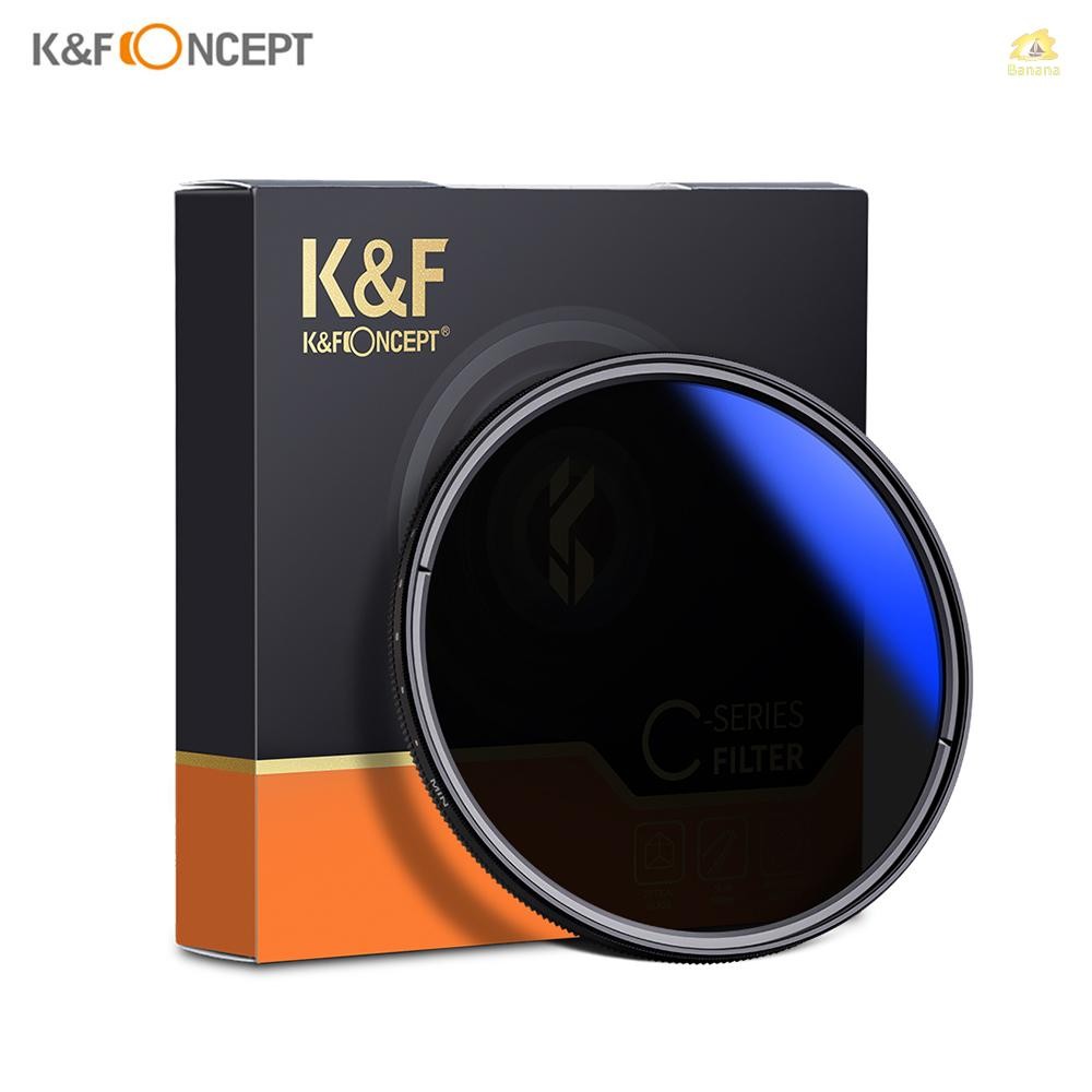 K & F CONCEPT 77 มม.Ultrathin Variable ND Filter ND2 to ND400 ปรับ Neutral Density Filter ใช้งานร่วม