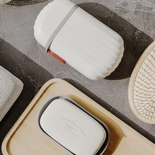 😍COZII😍ที่ใส่สบู่ก้อนสำหรับพกพา กล่องสบู่ ทรงสี่เหลี่ยม สองชั้น สไตล์มินิมอล สําหรับใส่สบู่ เดินทางกรณีเดินป ่ ากลางแจ ้