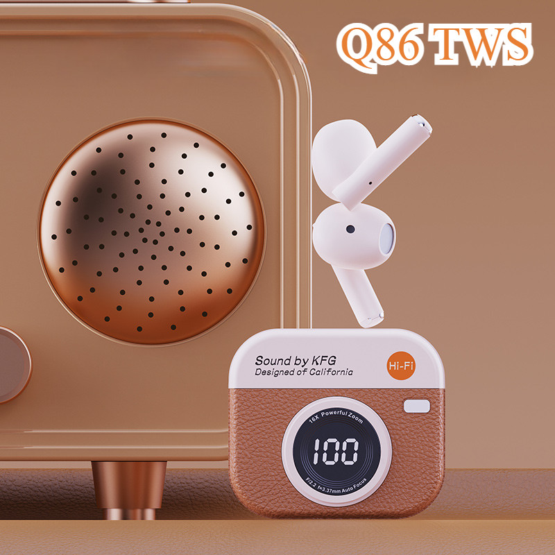 BONINE TWS หูฟังไร้สายเกมหูฟังบลูทูธพร้อมไมโครโฟนลดเสียงรบกวนหูฟังเบส Fide สูงสําหรับชุดหูฟัง