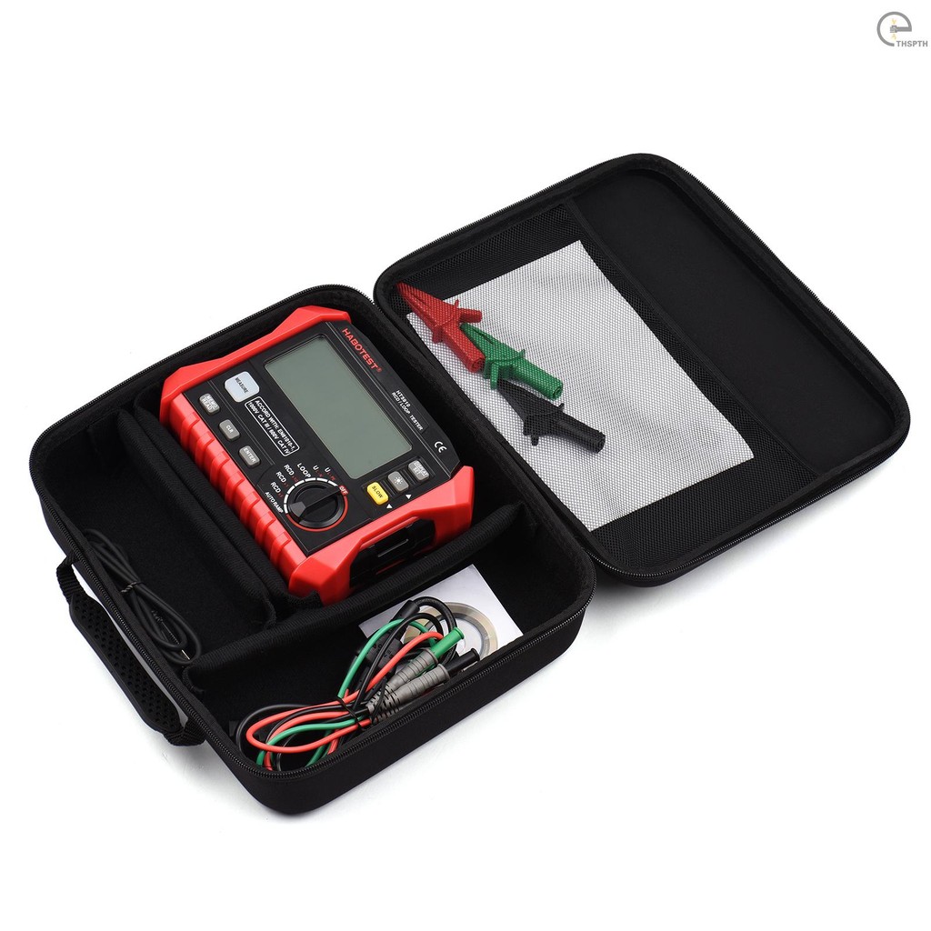 HABOTEST HT5910 4.7 นิ้ว LCD Digital Resistance Meter เครื่องทดสอบสวิตช์รั่ว RCD/Loop เครื่องทดสอบ 1