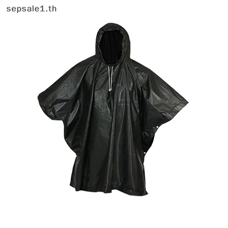 เสื้อกันฝนแขนยาวมีฮู้ด สำหรับขี่มอเตอร์ไซค์ เดินป่า และท่องเที่ยว - รูปที่ 1