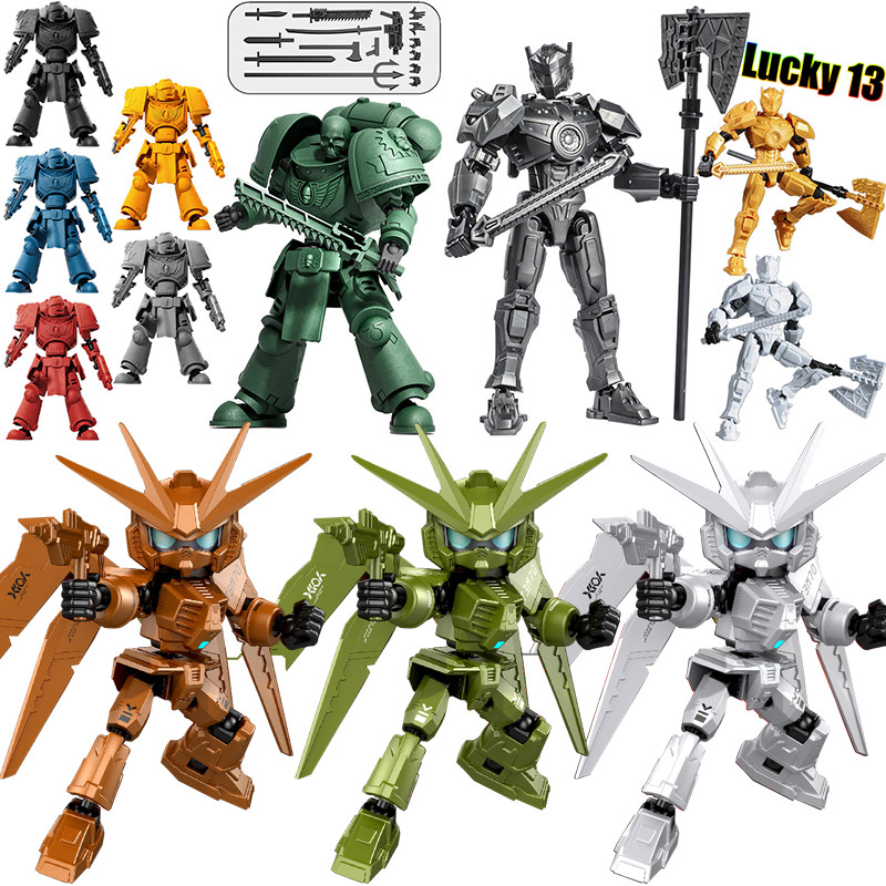 ใหม่ 3D การพิมพ์ของเล่นหุ่นยนต์ Lucky 13 Action Figure Mecha Dummy 13 Movable Joints ชุดประกอบของเล่นคอลเลกชันเด็กของขวัญ