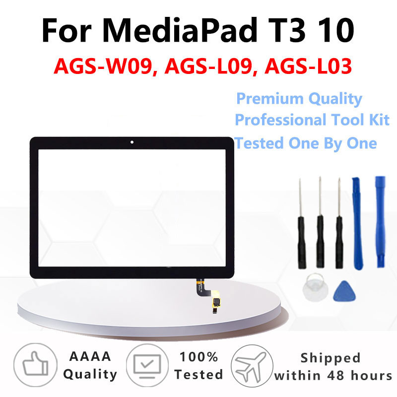 9.6" นิ้วสําหรับ Huawei MediaPad T3 10 AGS-L09 AGS-W09 AGS-L03 Touch Screen Digitizer แผงกระจกเซนเซอ