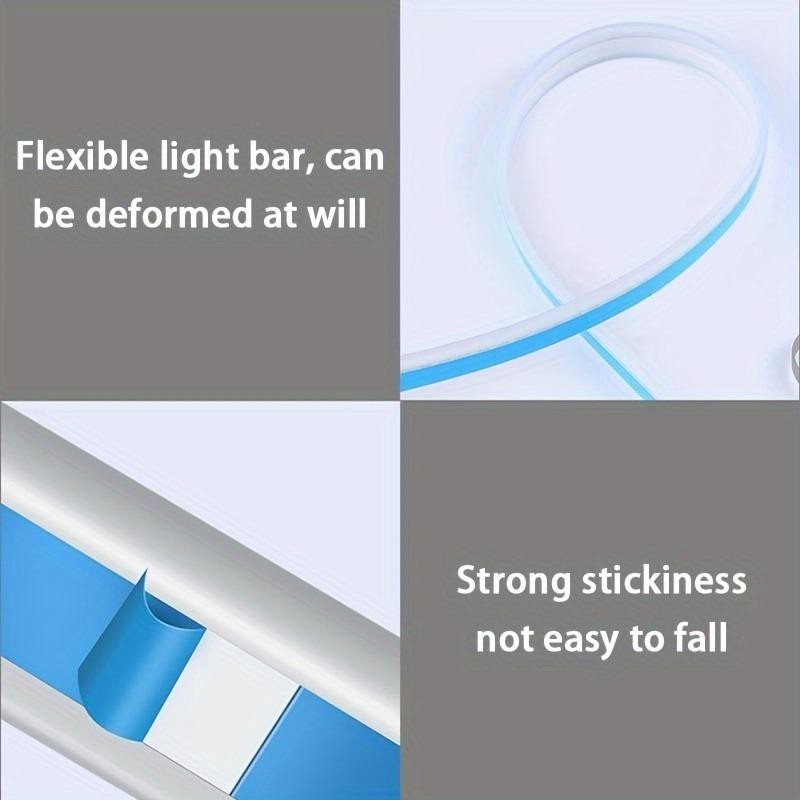 2 ชิ้น 60 ซม./23.62in รถจักรยานยนต์ไฟเลี้ยวไฟ LED Strip Dual สี DRL ไฟ LED รถไฟตกแต่ง 12V - รูปที่ 7