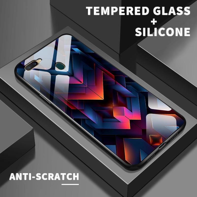 เหมาะสำหรับ OPPO A7 A7n A72 A73 A74 4G 5G A76 A77 A77s A7x A8 A83 กรณีโทรศัพท์ใหม่เคส Simple Cool Ru