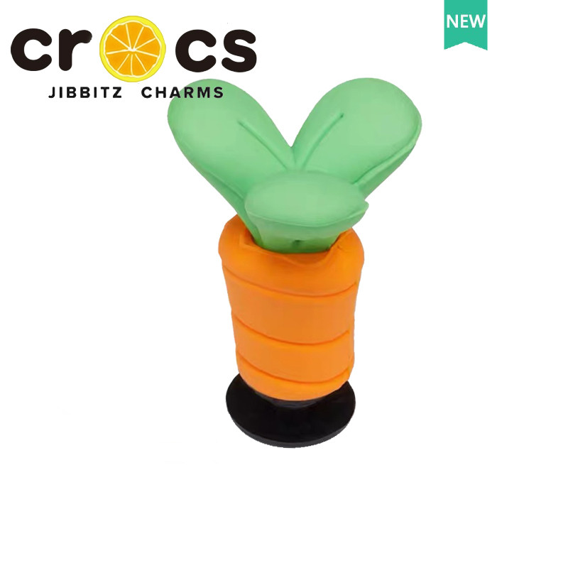JIBBITZ cross charms ตัวติดรองเท้า แครอท/สตรอเบอร์รี่3D ตัวติดรองเท้า cross