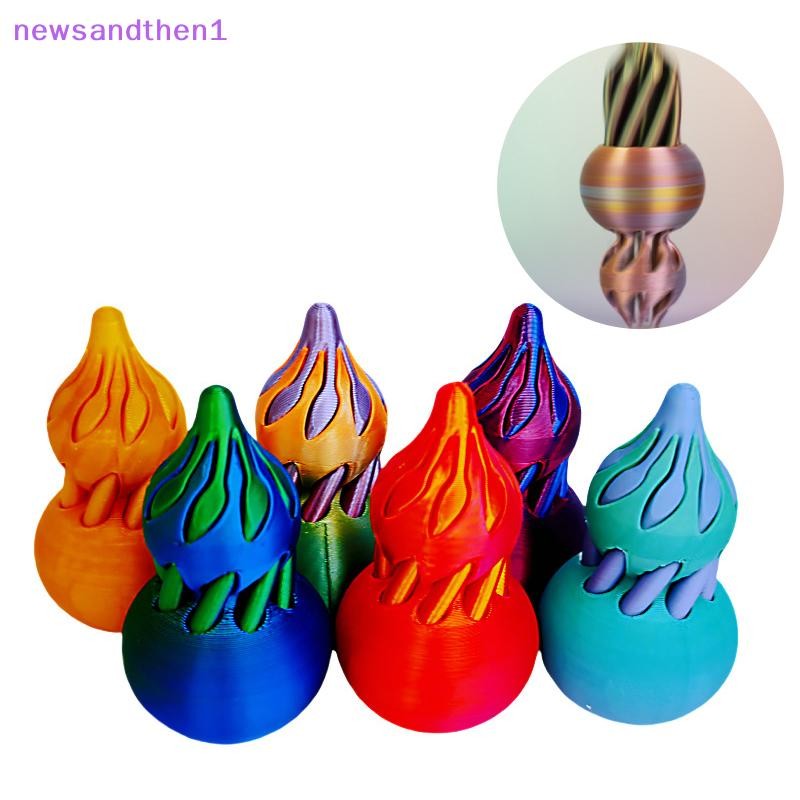Newsandthen1 Lucky Gourd 3D พิมพ์เกลียวของเล่นความเครียดบรรเทา Impossible Pyramid Passth ประติมากรรม
