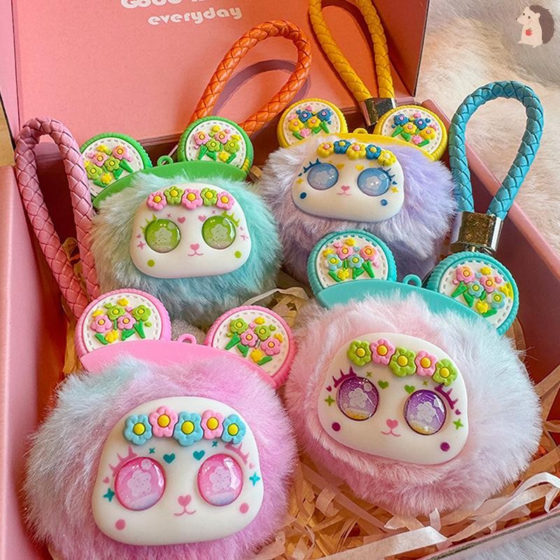 [IN] ตุ๊กตาน่ารักตุ๊กตาของเล่นจี้การ์ตูนหมีพวงกุญแจ Kawaii อินเทรนด์ผู้หญิงสาวกระเป๋าเครื่องประดับของขวัญอุปกรณ์เสริม TH