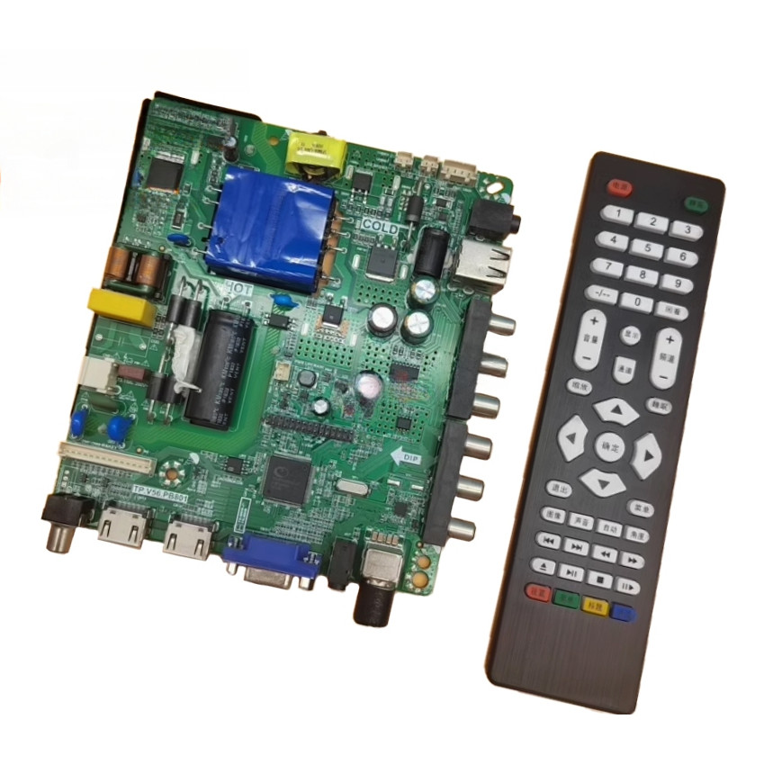 90%NEW TP.V56.PB801 LED LCD TV 3in1 Driver Board Universal LCD Controller Board ทีวีเมนบอร์ดเมนบอร์ด