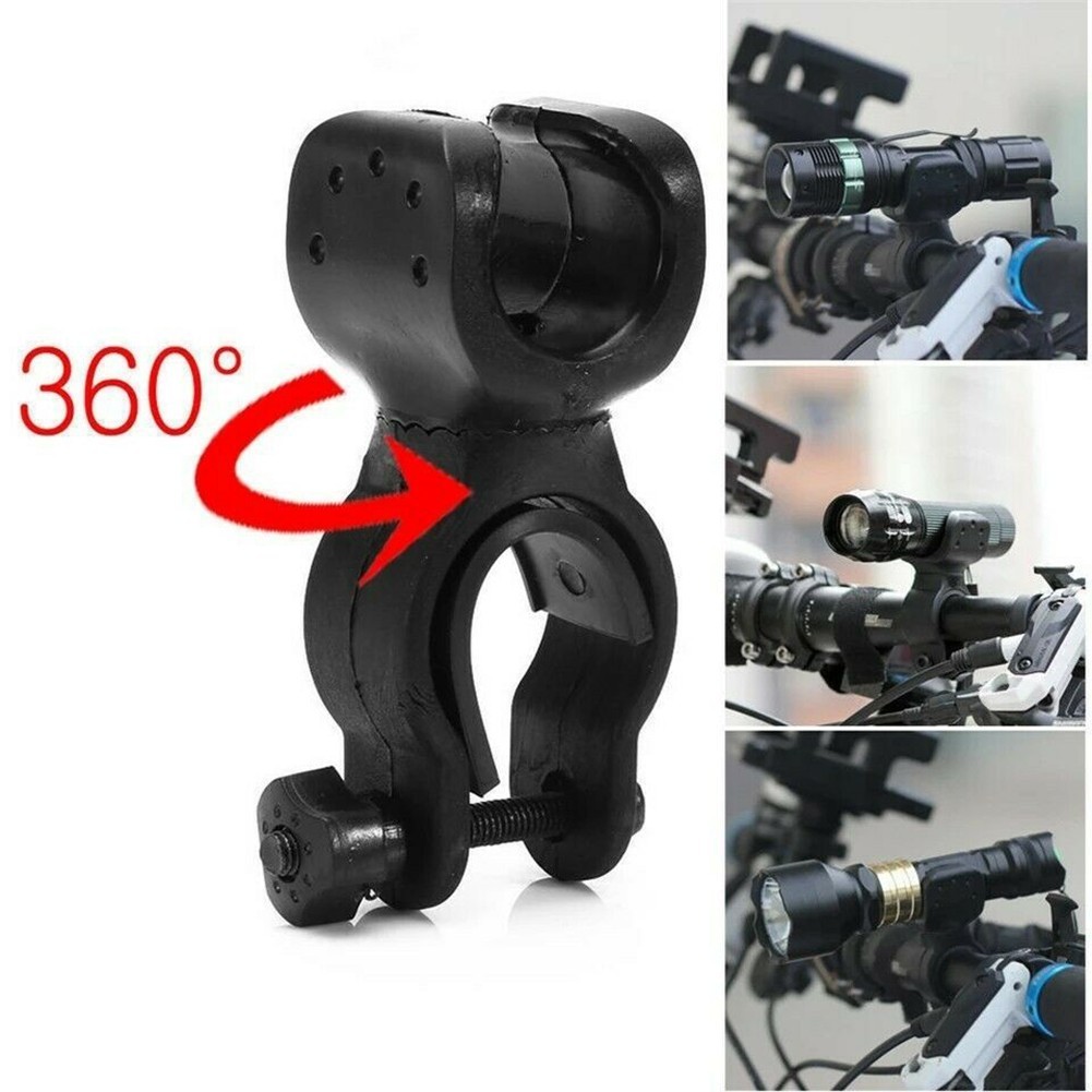 Lala_high Quality Easy For 360 Rotation Bicycle Mount Road Bike Headlight Flash light ที่วางไฟฉาย