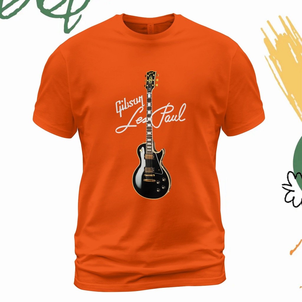 Gibson Les Paul Guitar T-Shirt Men Cool Casual Pride