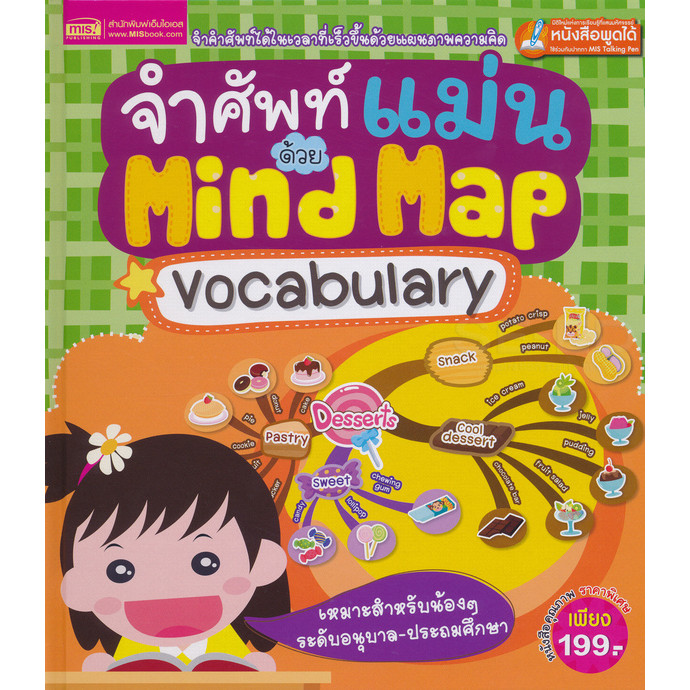 Se-ed (ซีเอ็ด) : หนังสือ จำศัพท์แม่นด้วย Mind Map Vocabulary (ปกแข็ง) (ใช้ร่วมกับ MIS Talking Pen)