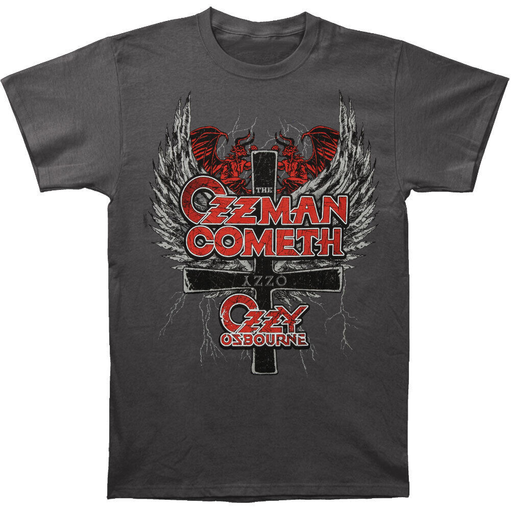 Mens Ozzy Osbourne Ozzman Cometh T-Shirt Small Grey