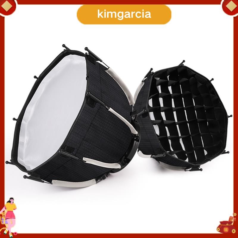 kimgarcia 30 ซม.แปดเหลี่ยม Softbox Mini Bowens Mount Quick Release Honeycomb Grid Softbox สําหรับ ZU60 หรือ M60 COB เติมแสงสตูดิโอ
