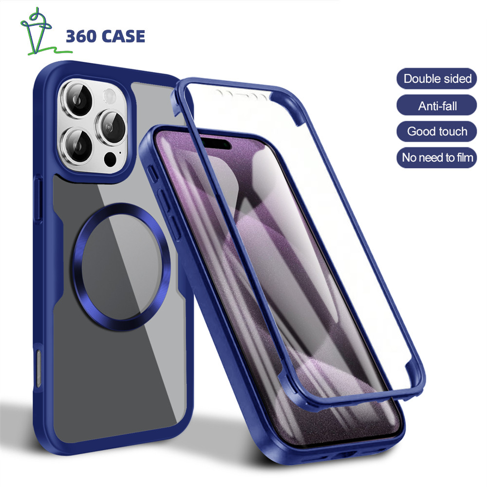 วงกลมแม่เหล็ก 360 เคสโทรศัพท์ใส OPPO A79 A94 A53S A95 A76 A96 A53 2020 A74 4G 5G Full Body 360 Protector ฝาครอบแม่เหล็กด้านหน้า + ด้านหลังรวมทุกอย่างเคสโทรศัพท์
