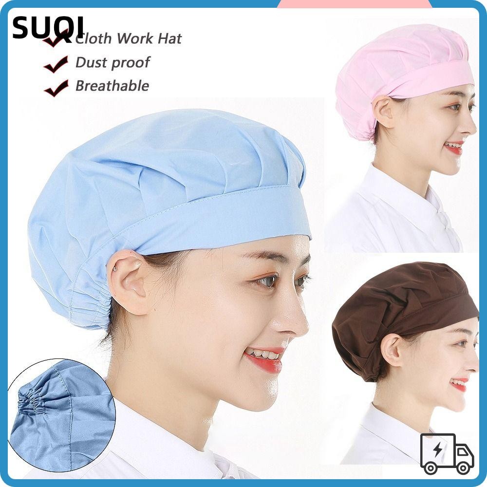 Suqi หมวกคลุมผม ผ้าฝ้าย กันฝุ่น เหมาะกับใส่ทํางาน ทําอาหาร สําหรับผู้หญิง และผู้ชาย