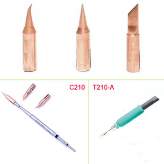 Ocnrux หัวแร้งเคล็ดลับอะแดปเตอร์เปลี่ยนได้เฉพาะสําหรับ JBC T210-A Handle C210020 ซี210018 ซี210002 วัสดุทองแดง