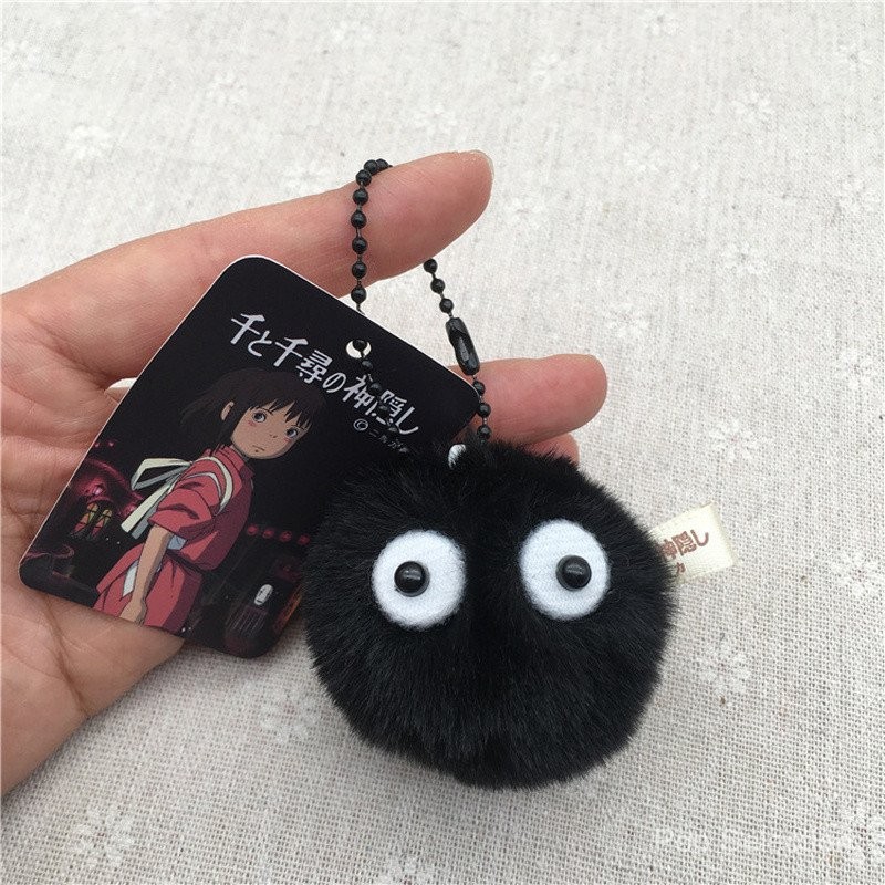 พวงกุญแจตุ๊กตาฟิกเกอร์ อนิเมะ Miyazaki Hayao Studio Ghibli Spirited Away Totoro Fairydust Susuwatari ขนาด 5 ซม. ของเล่นสําหรับเด็ก