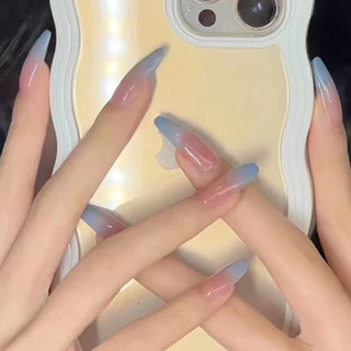 PP🆗 เล็บปลอม เล็บมือ สำเร็จรูป 24 ชิ้น เน้นยาว