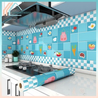Wallpaper Sticker Dapur 60cm X 3meter Meja Dinding Lemari Anti Minyak Air Dan Api Uk Wallpaper