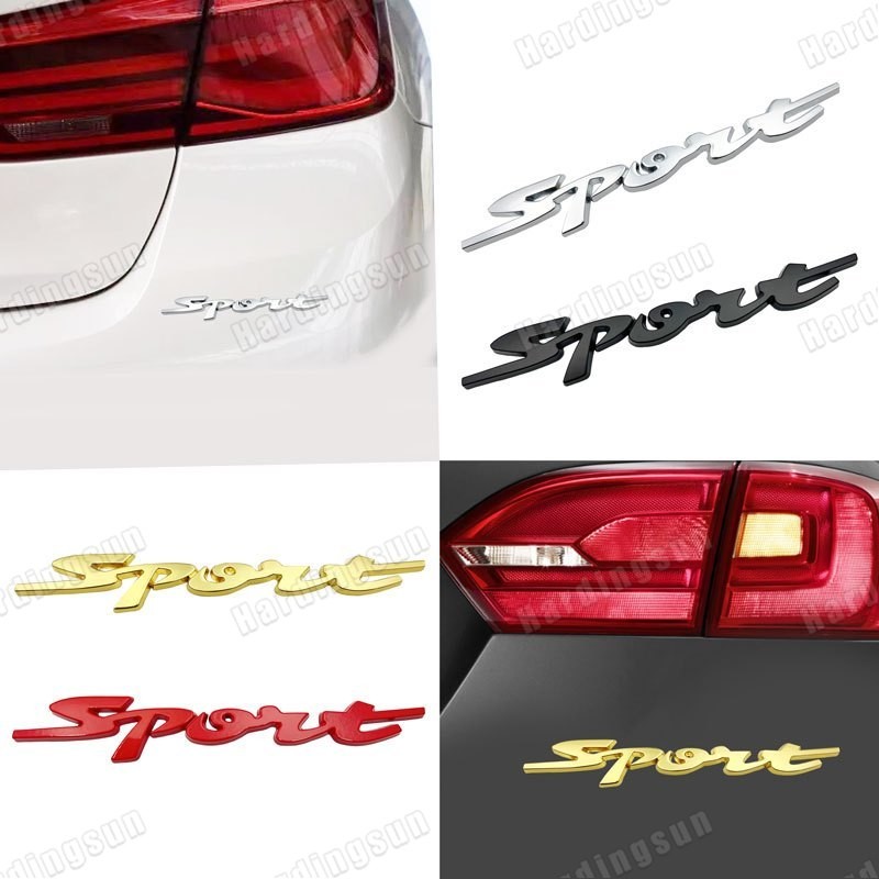 โลหะ 3D Chrome Sport โลโก้สติกเกอร์ป้ายสัญลักษณ์รถ Trunk Auto body Racing สําหรับ Suzuki Swift ZC31 