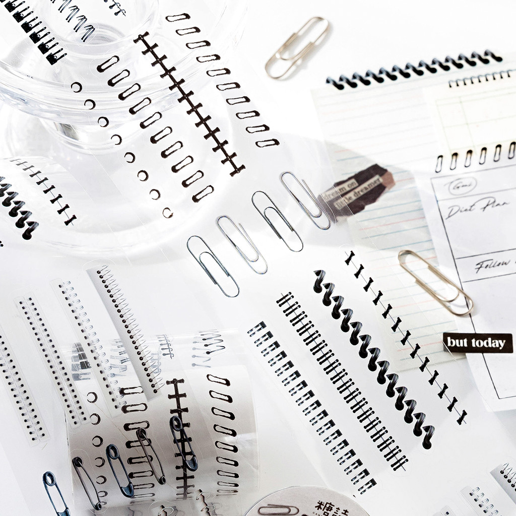 Journamm 50 มม.* 2 เมตร PET Retro ยาวตกแต่งเทปสติกเกอร์กาวตกแต่งวัสดุสติกเกอร์ป้าย Scrapbooking - รูปที่ 3