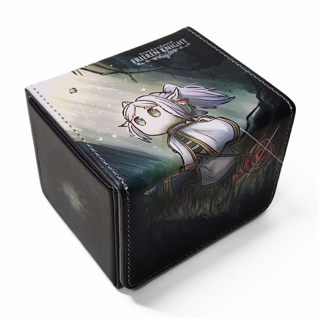 กล่องการ์ด Yugioh กล่องเก็บของ Hollow Knight Fulilian WS opcg ปีกคู่สีดำและสีขาวเงาบทกวีกล่องหนัง g5bw