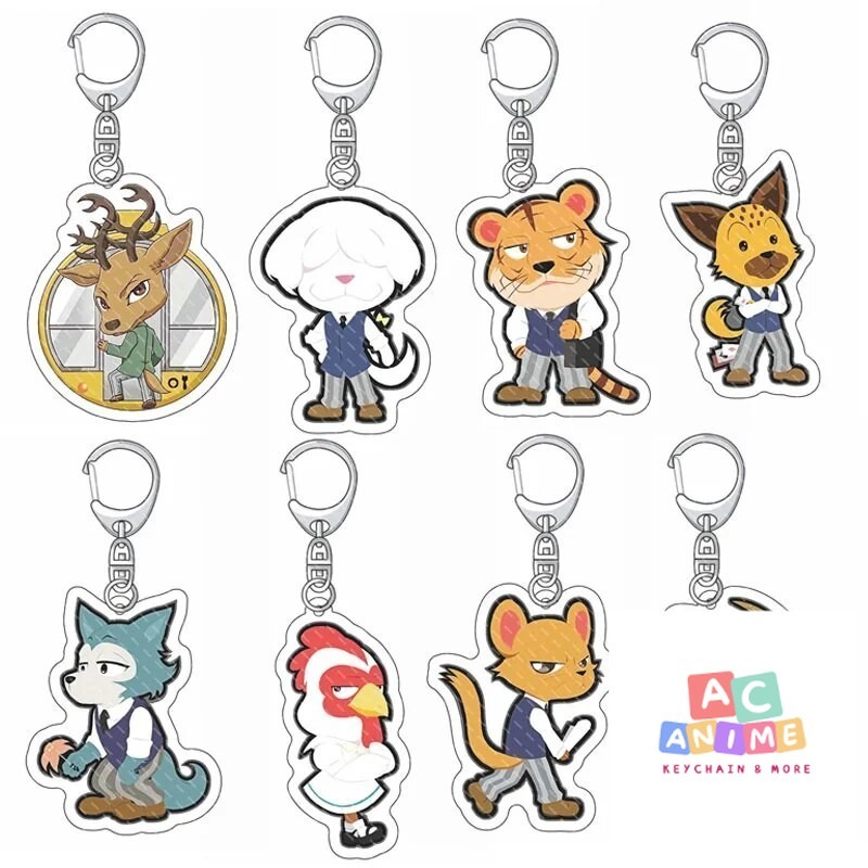 อะนิเมะ BEASTARS Legosi Spring Haru พวงกุญแจสัตว์ c03