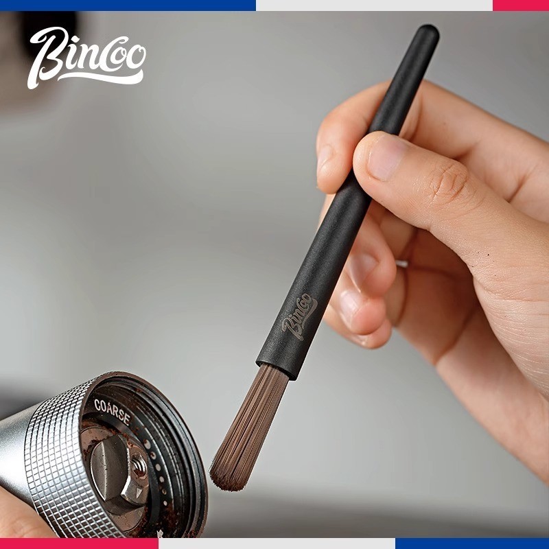 ซื้อ1แถม1 แปรงปัดผงกาแฟ แปรงทําความสะอาดเครื่องชงกาแฟ ขนหนานุ่ม คุณภาพดี Coffee Cleaning Brush