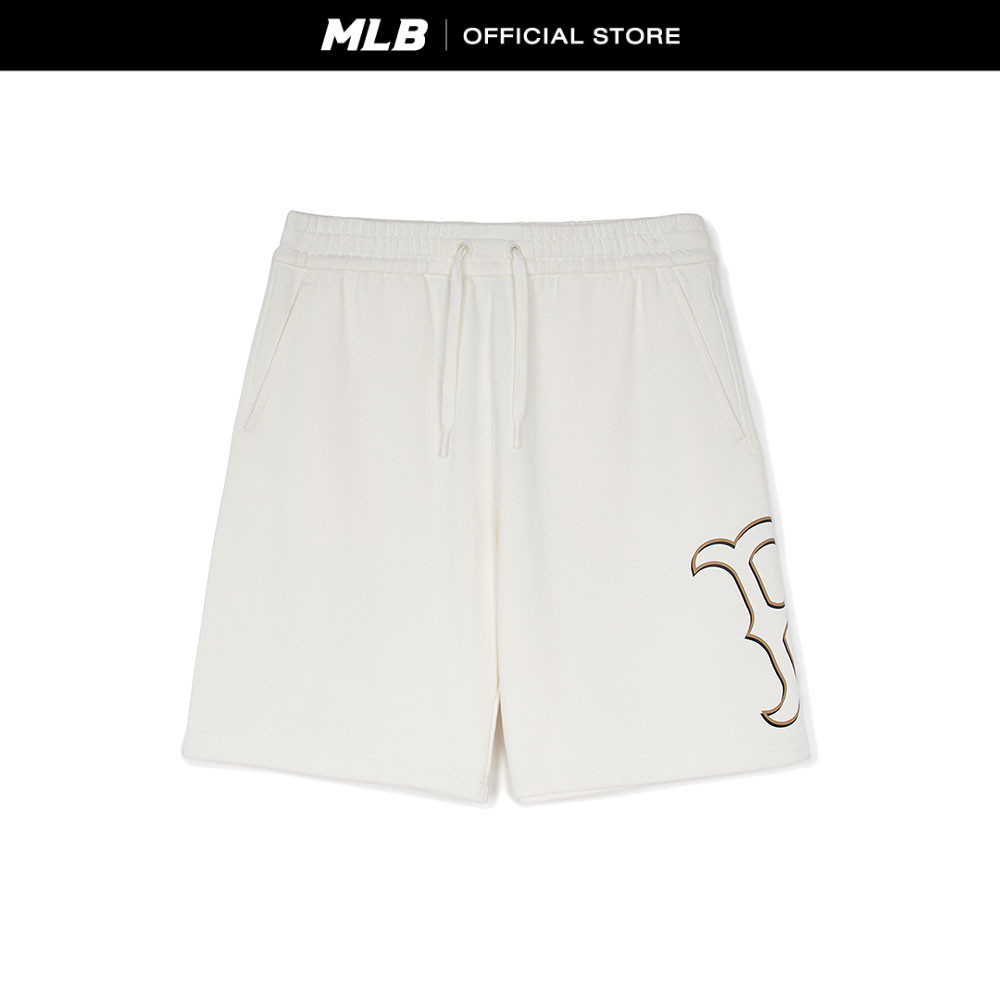 MLB กางเกงขาสั้น ยูนิเซ็กส์ Basic Mega Logo รุ่น 3ASPB0144 43CRS สีครีม