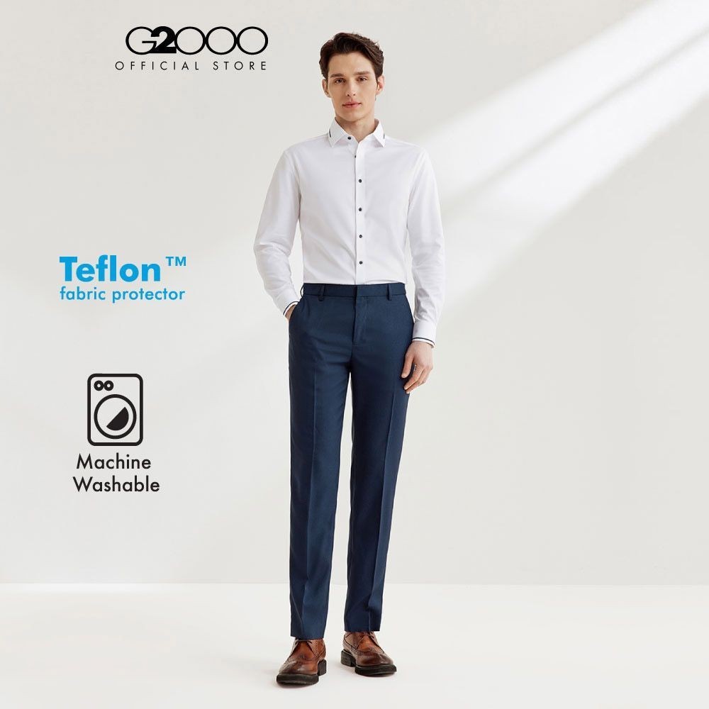 G2000 กางเกงสูทสำหรับผู้ชาย ทรง Smart Fit รุ่น 4115201276 NAVY