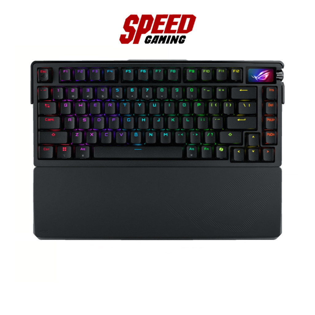 ASUS ROG AZOTH EXTREME (KEYCAP US) NX SNOW SWITCH (LINEAR) OLED Touchscreen (คีย์บอร์ด) Keyboard | B