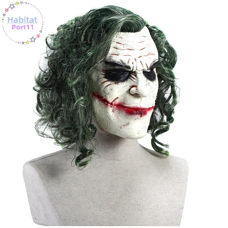 HabitatPort ฮาโลวีนคอสเพลย์สยองขวัญน่ากลัว Clown หน้ากากผมสีเขียว th ราคา ถูกที่สุด ดีลบีเคเค แกลเลอรีภาพที่ 2