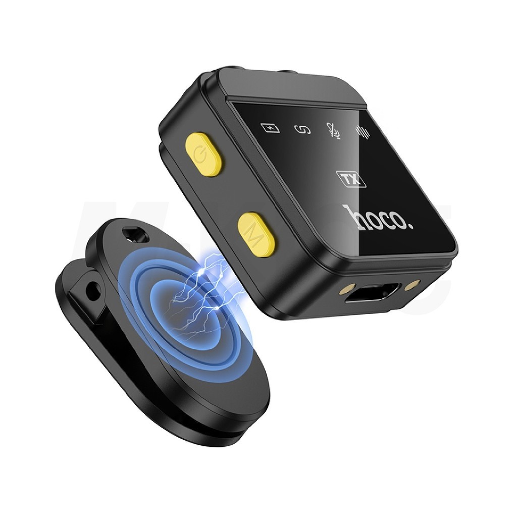 ไมโครโฟนไร้สาย HOCO L17 Dual-Mic รองรับ Android / i0S Wireless microphone เสียงชัด ตัดเสียงรบกวนได้