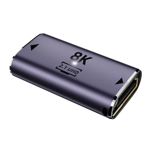 อะแดปเตอร์ที่รองรับ HDMI 90 ตัวแปลงชายหญิงมุมขวา 270 องศาขั้วต่อ 8K HD Mini / Micro HDMI รองรับ Extender
