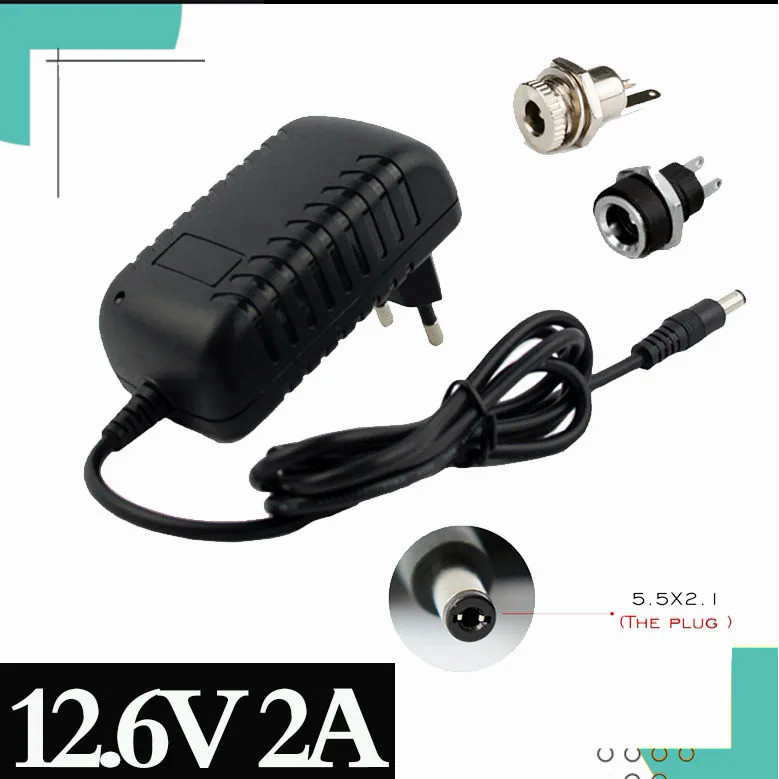 12.6V 2A battery charger 18650 Lithium Battery Charger For 12V 3 Series Li-ion Battery Polymer Smart