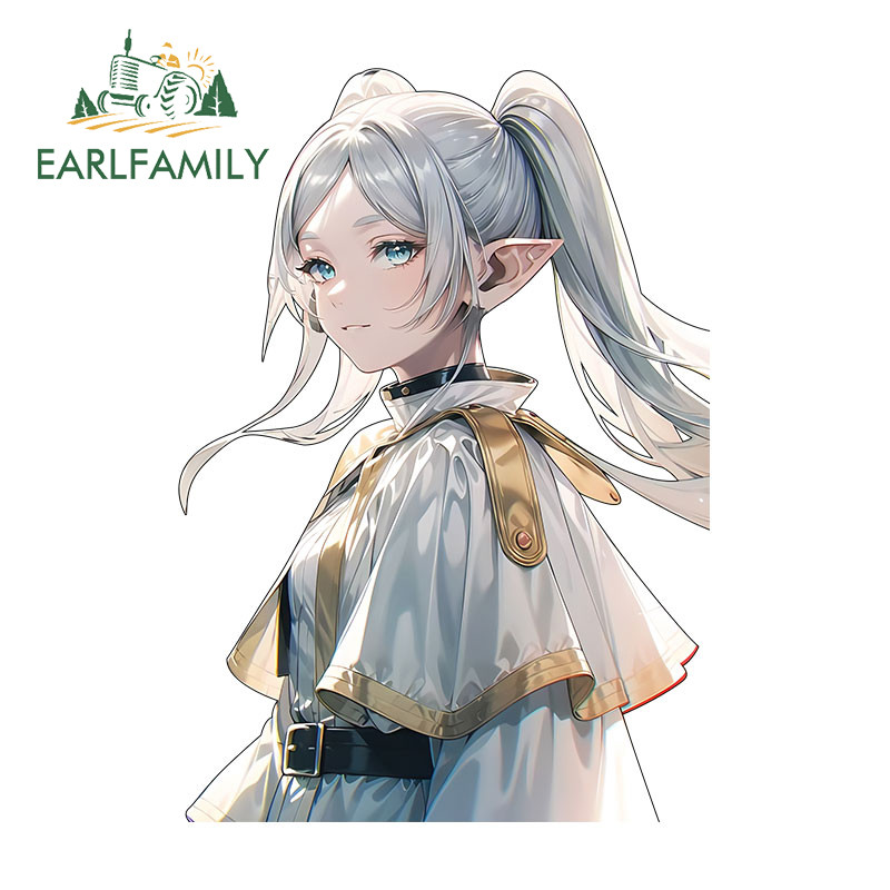 EARLFAMILY 13 ซม.Frieren Beyond Journeys End สติกเกอร์รถ Occlusion Scratch Campervan เครื่องปรับอากาศ PVC Decal กันน้ํา Amazing รถจัดแต่งทรงผม