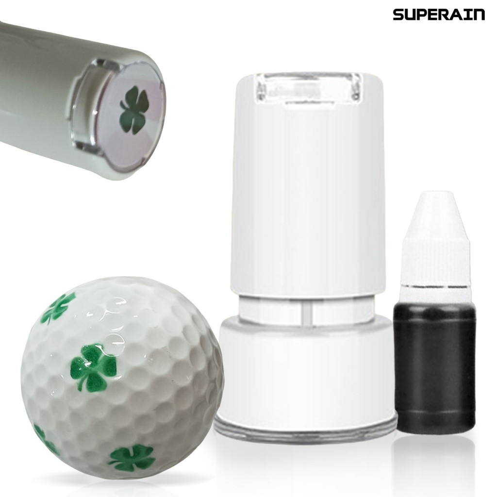 SRGolf Ball Stamp Self-Inking Golf Ball Stamper Fast-Drying Ball Marking Tool ปรับแต่งลูกกอล์ฟอุปกรณ์เสริมสําหรับนักกอล์ฟ