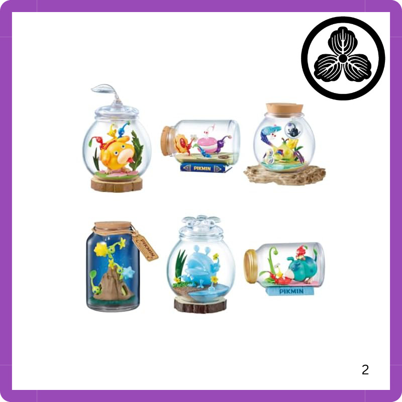 Re-Ment Pikmin Terrarium Collection 2 BOX product approximately H80×W140×D80mm made of PVC, ABS, and