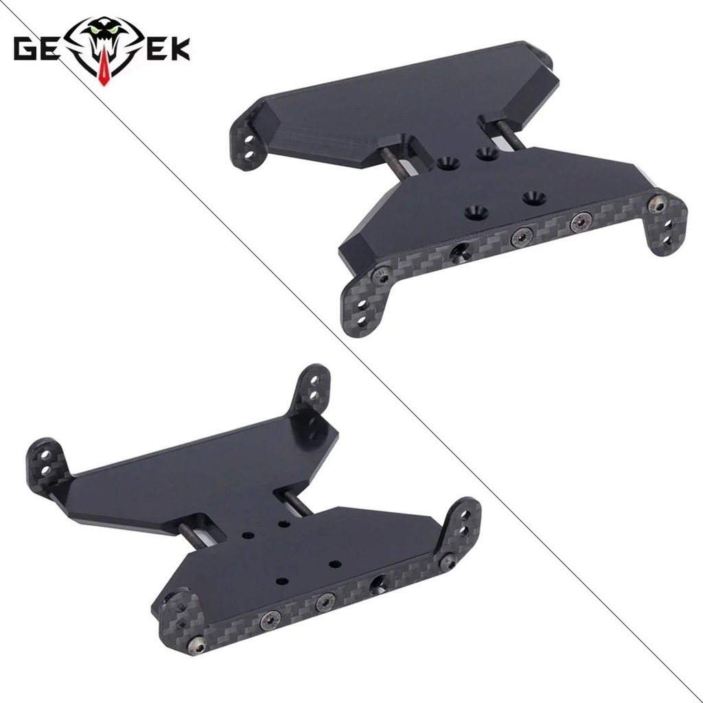 คาร์บอนไฟเบอร์แชสซีแผ่นลื่นไถล Delrin แผ่นเกียร์สําหรับ 1/10 RC Crawler รถ Axial SCX10 Capra 1.9 UTB F9 อะไหล่อัพเกรด
