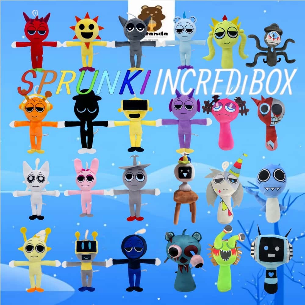 ใหม่ Sprunki Plush ของเล่น Sprunki Incredibox Plushie ตุ๊กตา Sprunki รูป Raddy Clour Vineria Garnold Oren ตุ๊กตาของเล่นเกม Series จี้ตกแต่งบ้านเด็กของขวัญวันเกิดของขวัญปีใหม่
