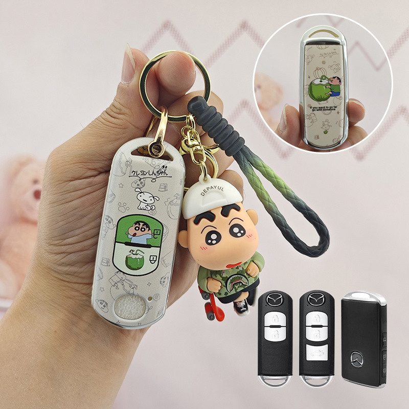 เคสกุญแจ Mazda3 ฝาครอบกุญแจรีโมทรถยนต์ Mazda 6 3 2016 cx3 cx8 Mazda cx5 2021 2022 2023 2024 TPU เคสก