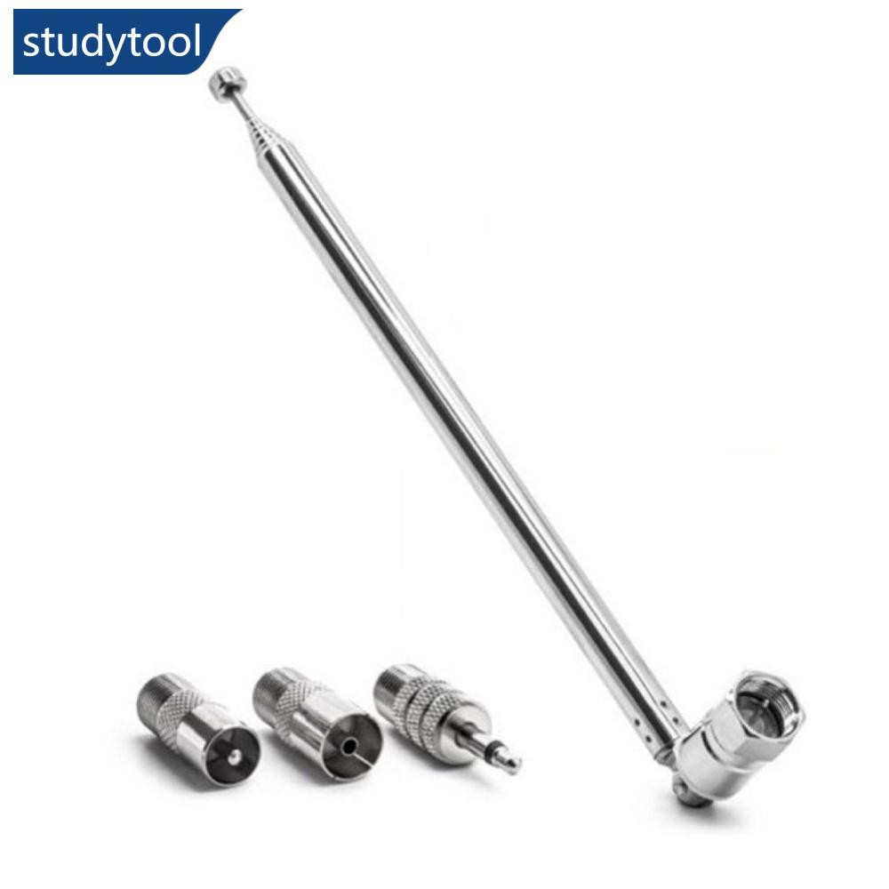 STUDYSOOL 75 ซม.7 ส่วน Telescopic DAB วิทยุ FM อะแดปเตอร์ HiFi AV ตัวรับสัญญาณ Mini ระบบเสาอากาศ N6Q