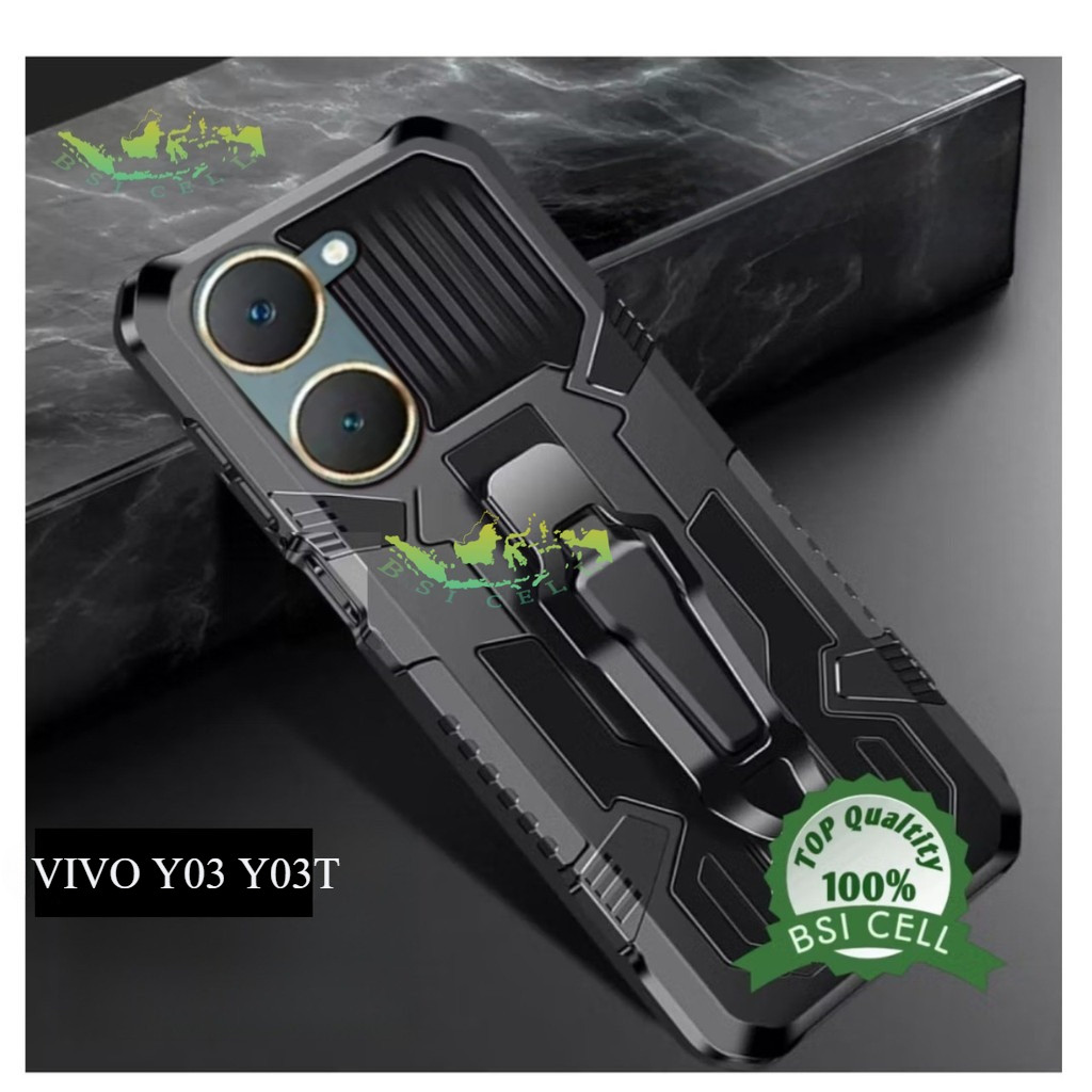 เคส VIVO Y03 Y03T V2344 ขาตั้งหน้าจอด้านหลัง KLIP HARD CASE HP ROBOT ฝาครอบใหม่