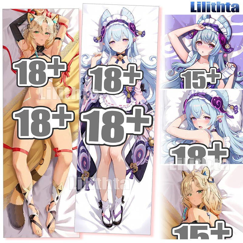 Dakimakura ปลอกหมอน Genshin Impact Shinonin และ Yumemizuki Mizuki Body-pillow Cover Custom Made
